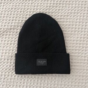 Rag &  one Men's Black Knit Beanie
